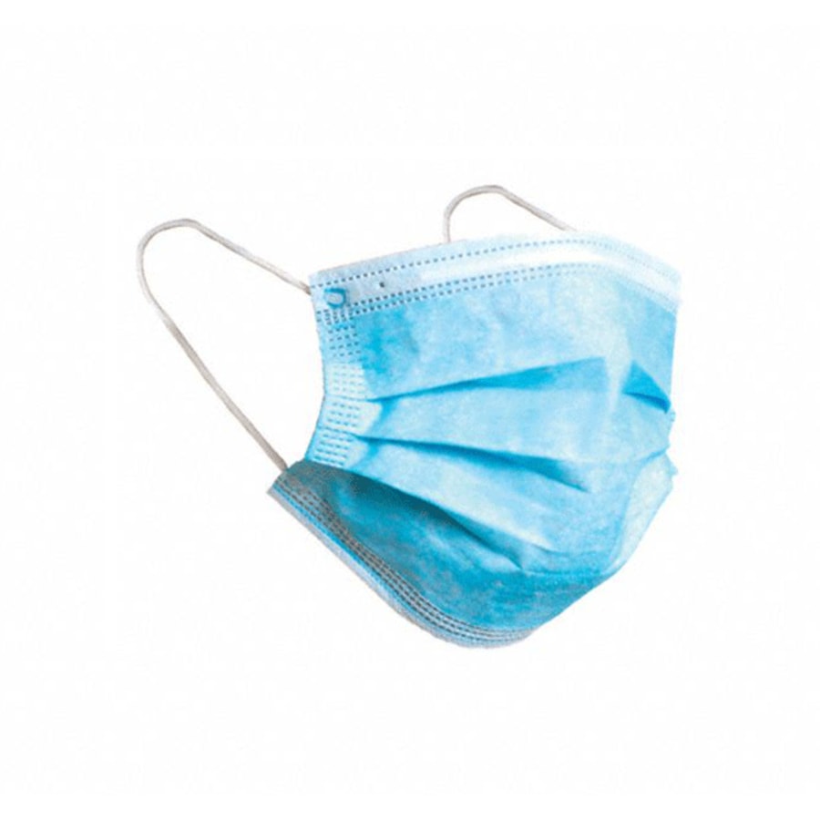 3-Layer Disposable Surgical Masks Ear-Loop 50 Pk Moderate Resistance