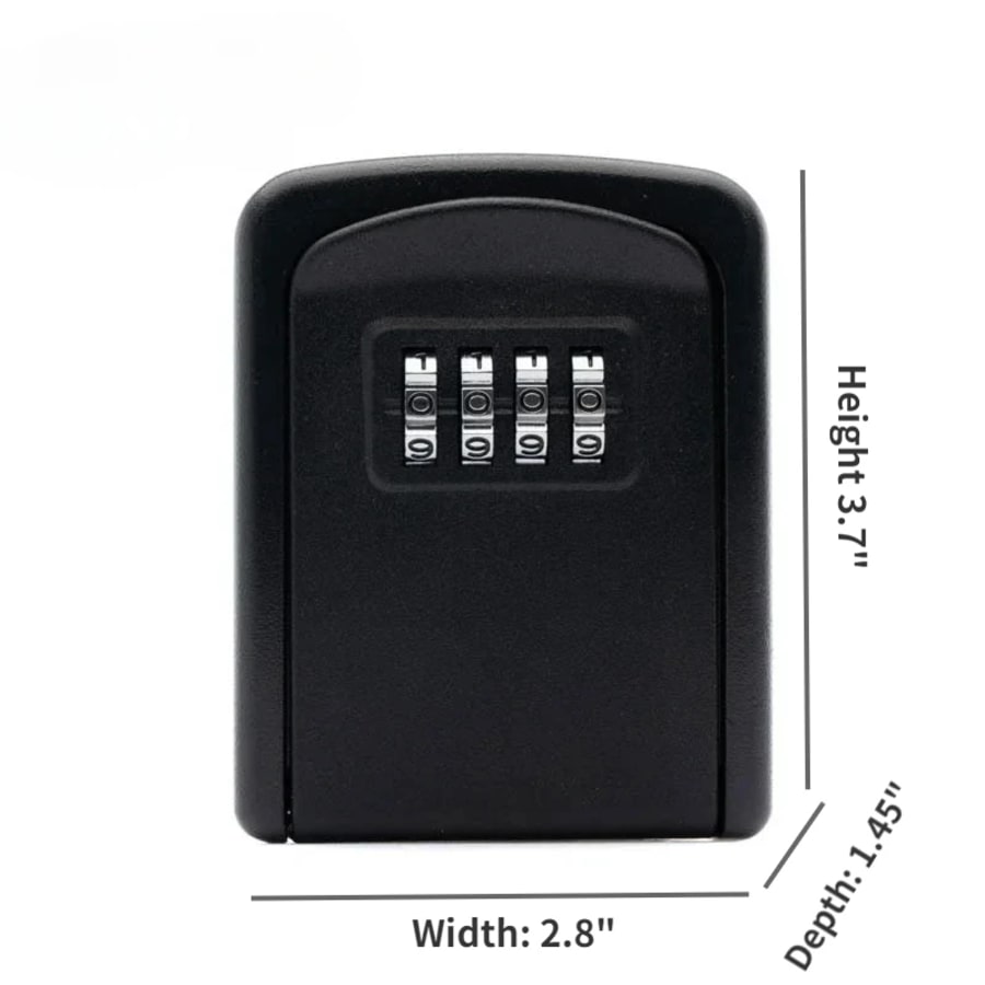 Metal Key Lock Box Wall Mounted Outdoor Password Security Safe Storage