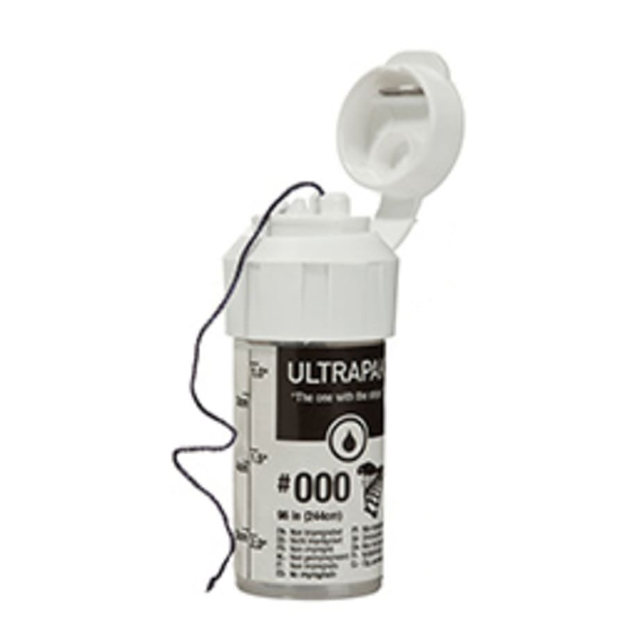 Ultrapak Retraction Cord #000 #1 #2 #3 Plain Knitted 8ft/244cm Per Bottle