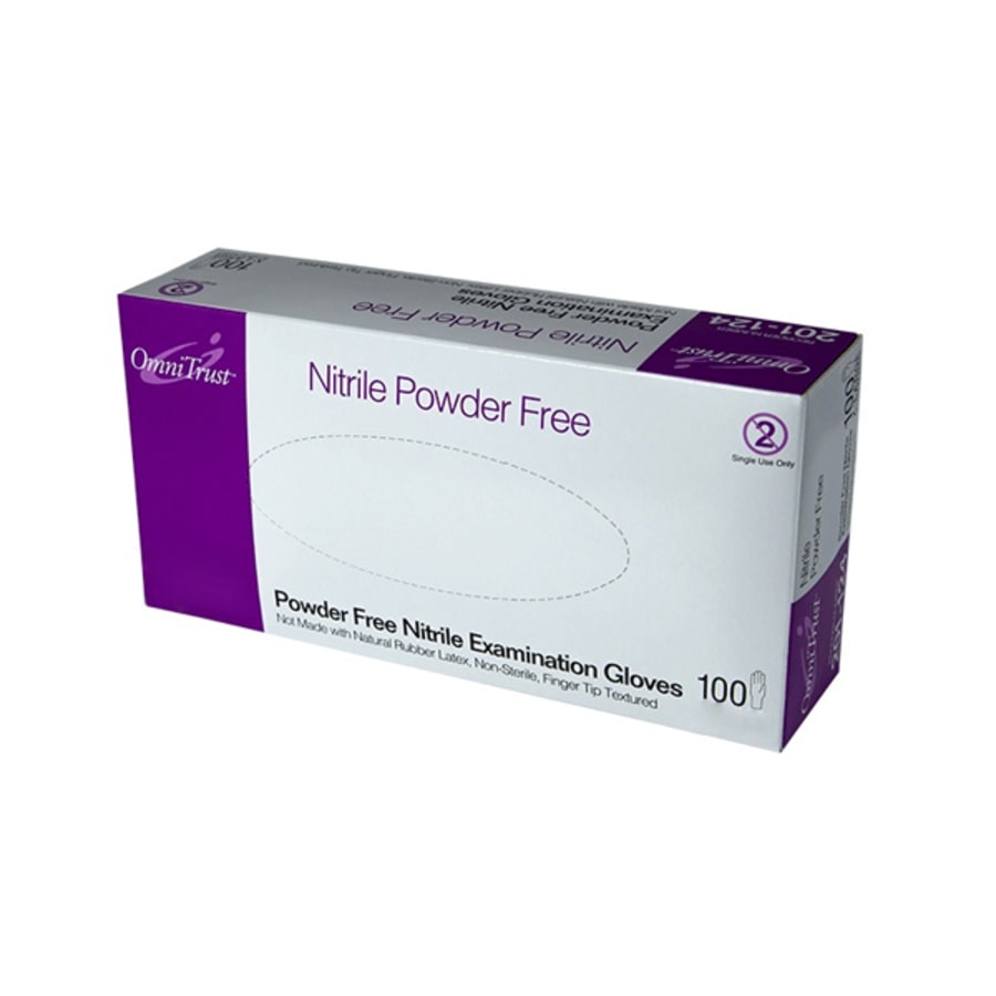 Nitrile Exam Gloves Powder Free Textured Fingertips Multi Sizes 100-300 bx
