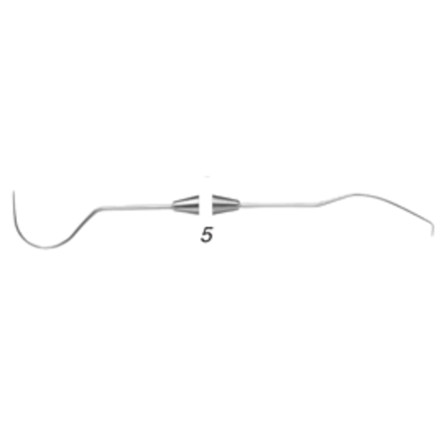 #5 Double End Dental Explorer Octagon Stainless Steel Multi Handle