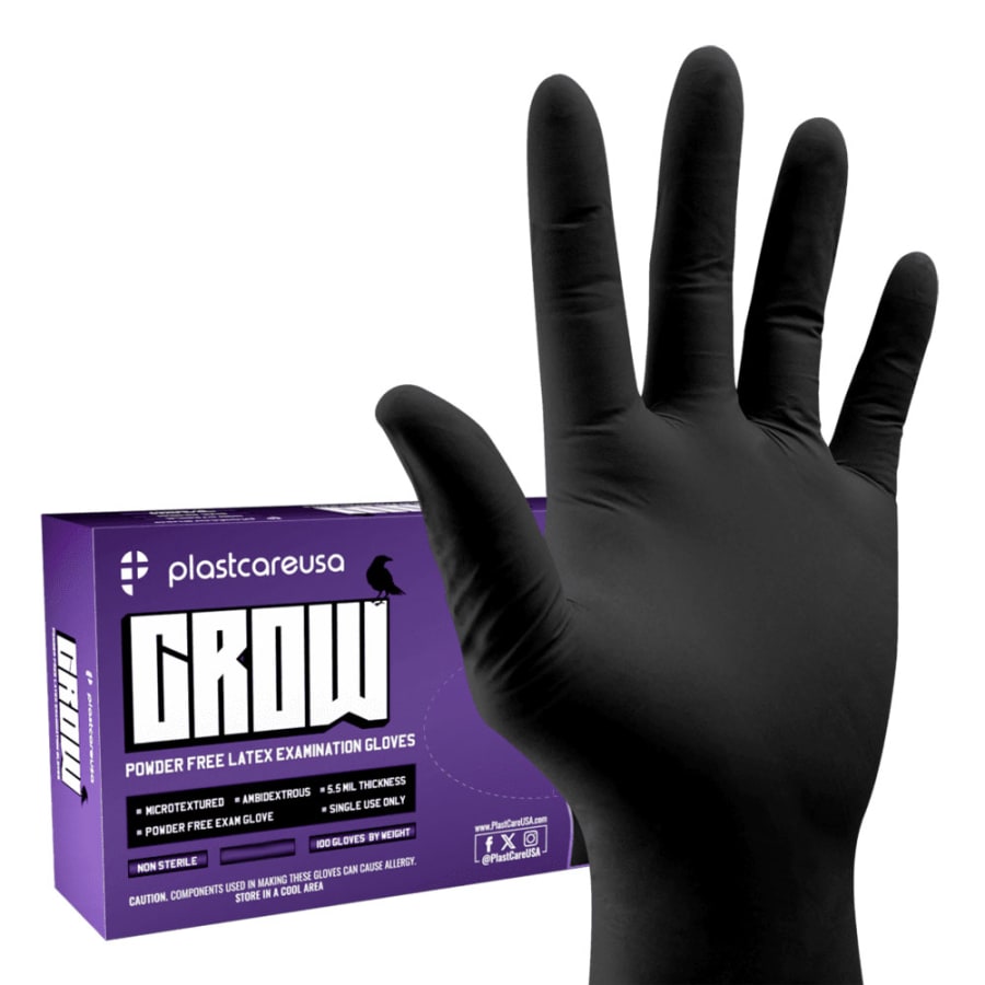 Powder-Free Latex Exam Gloves 5.5 mil Multiple Sizes 100/Box or 1000/Case