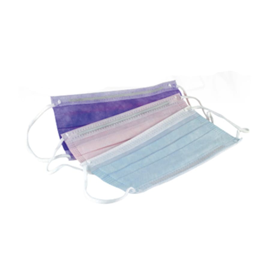 Ear-Loop Face Mask 50 pcs Box Latex-Free Hypoallergenic Multiple Colors