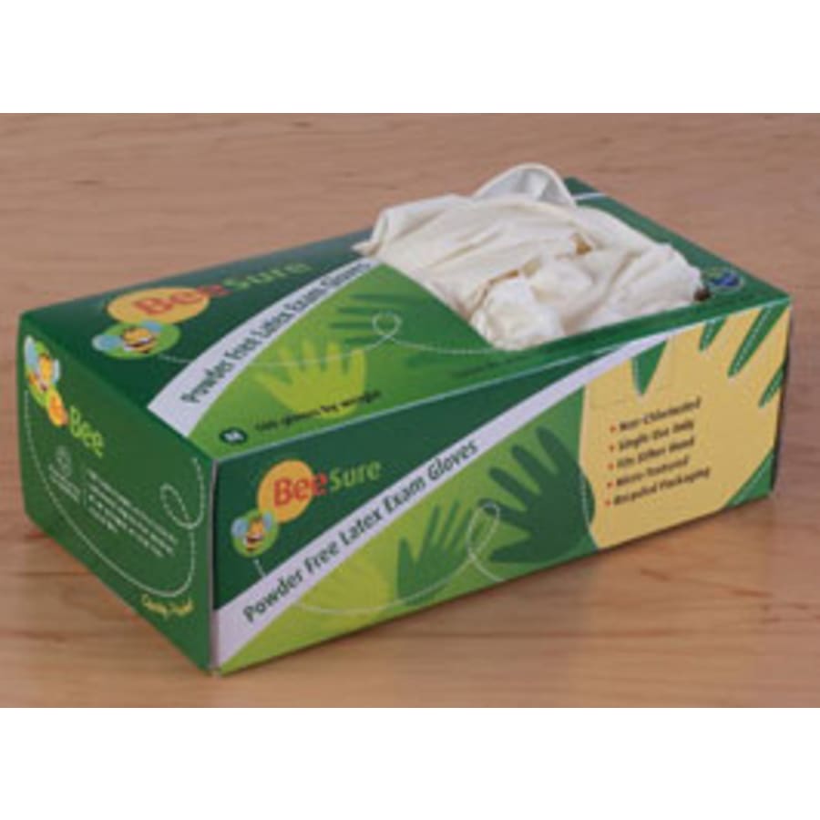 Latex Exam Gloves Non-Sterile Powder-Free Micro-Textured 100/Box