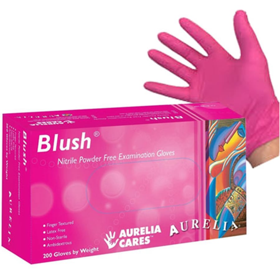 Nitrile Exam Gloves Powder-Free Textured Fingertips Multiple Sizes