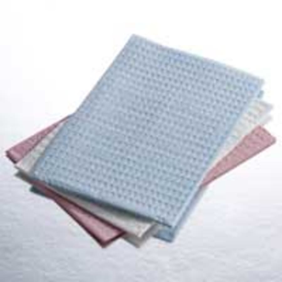 Patient Bibs Plain Rect 13″ x 18″ 2 Ply Paper 1 Ply Poly 500 Cs