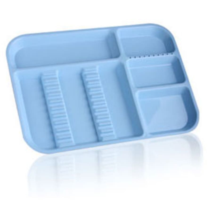 Set-up Tray Divided Size B Plastic 13.5" x 9.625" Multiple Colors