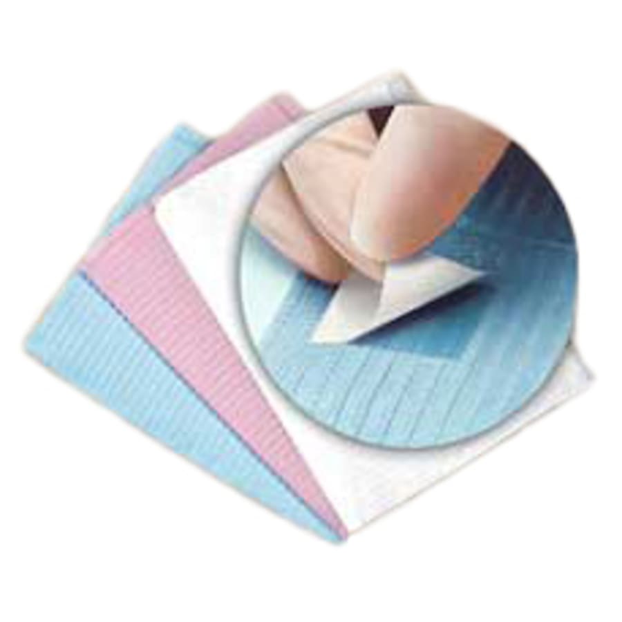 Self-Adhesive Dental Bib 13″ x 19″ Disposable Tabbed Multiple Colors