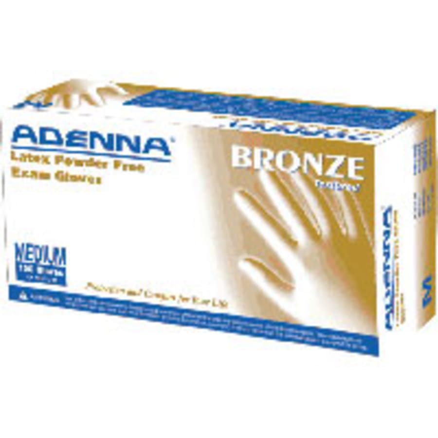 Latex Exam Gloves Powder-Free Textured Surface Box of 100 Multiple Sizes