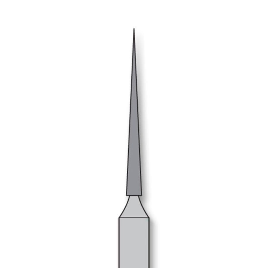 Needle Shaped Coarse Diamond Burs FG Friction Grip 10/Pk Multiple Sizes