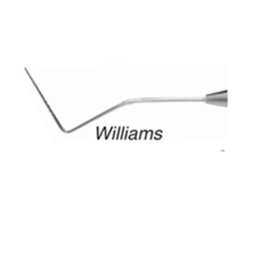 Williams Single End Dental Probe Standard Regular Round Handle Options