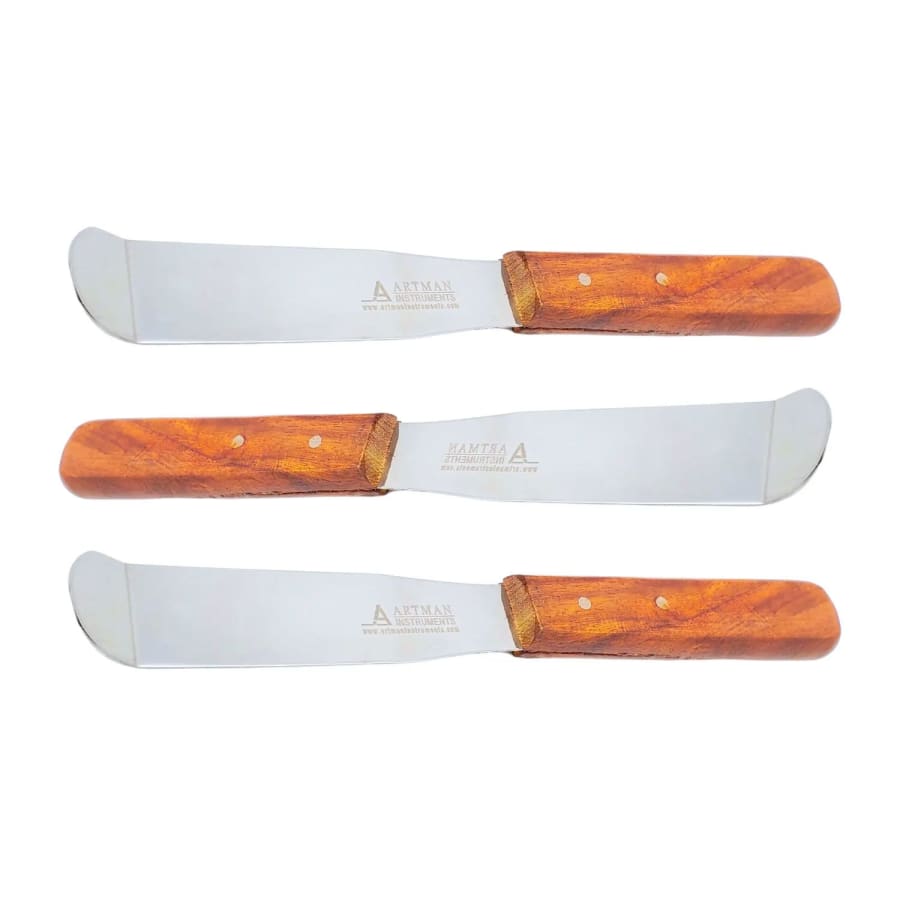 8″ Dental Lab Spatulas #8 Wooden Handle 3/Pk Multiple Types Available