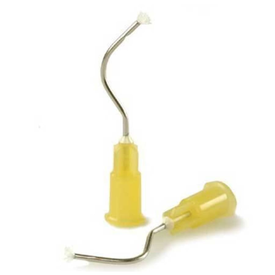 Metal Dento-Infusor Tips Pre-bent Needle Padded Brush 20/500 Pk