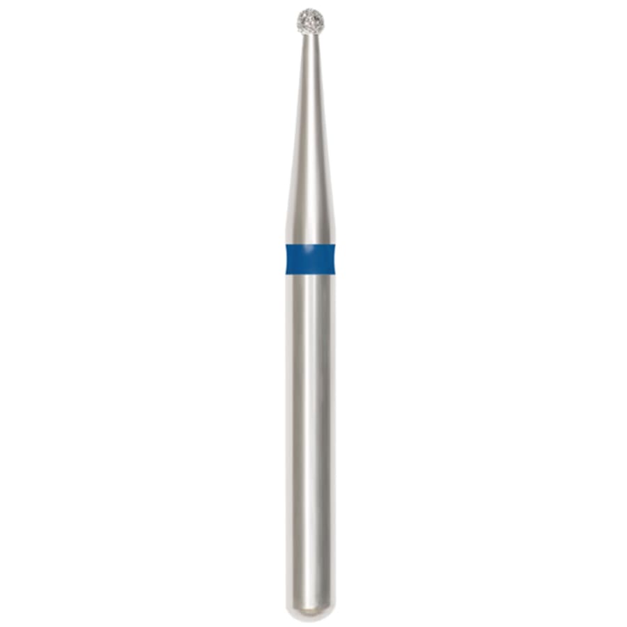 Medium Grit Round Diamond Bur FG 5 Pk Multiple Sizes Available