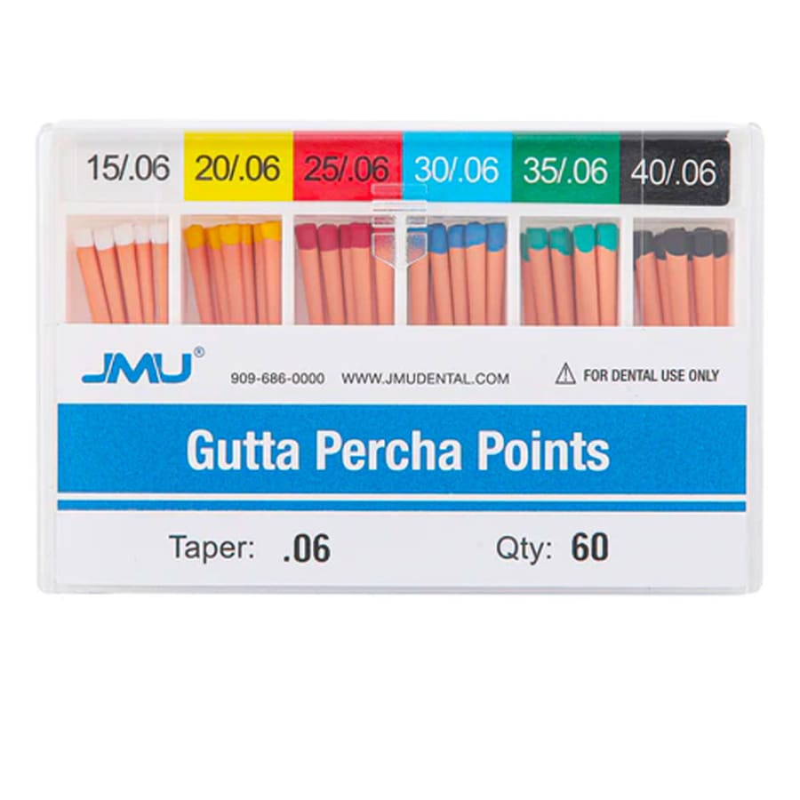 Gutta Percha Points Taper Size 0.02 Box 120 Spill-Proof Packaging