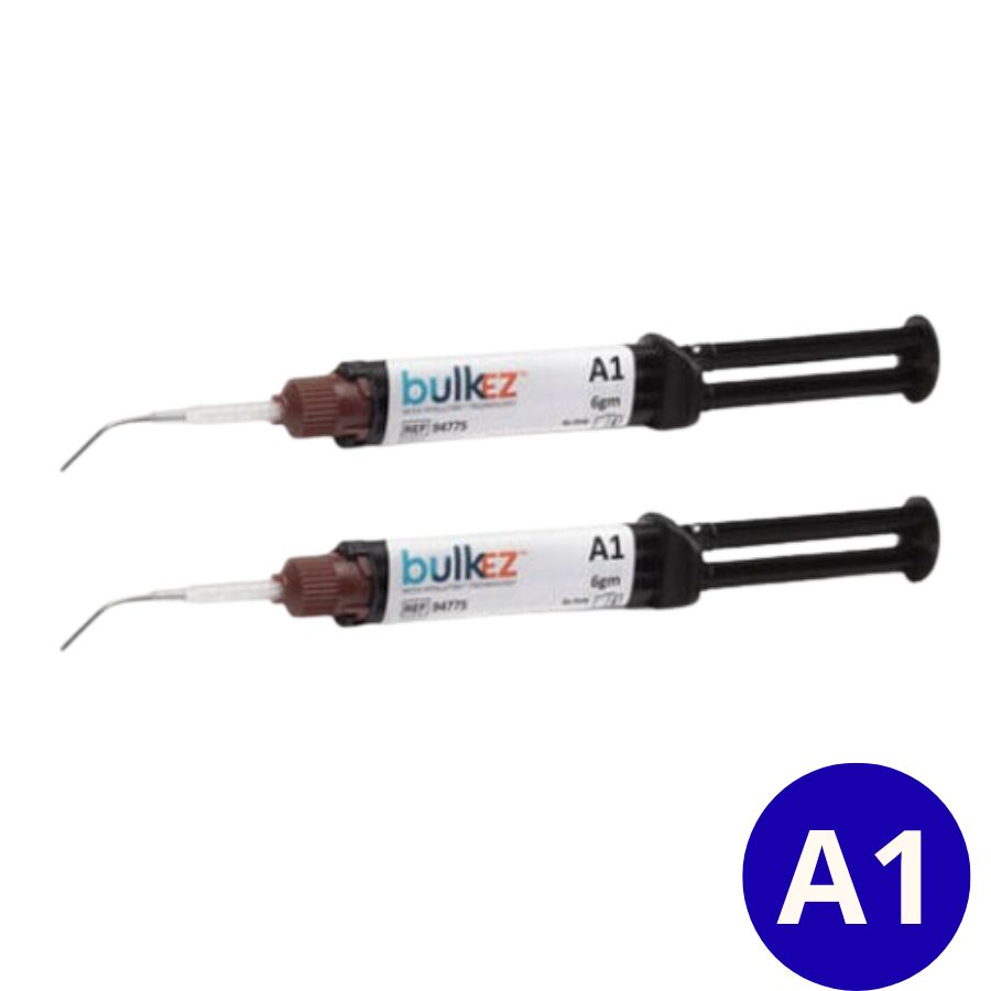 Universal Bulk Fill Composite Dual Cure Syringe Refill 2/Pk 6g Tips A1/A2/A3