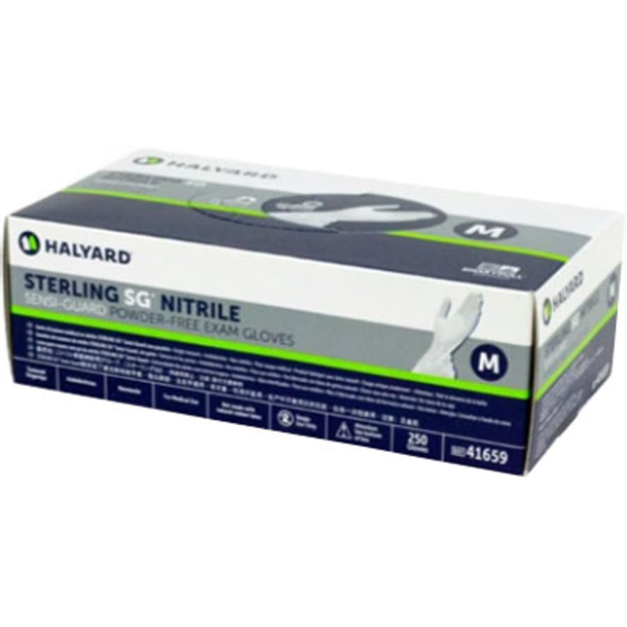 Nitrile Exam Gloves Powder-Free Textured Fingertips Multiple Sizes