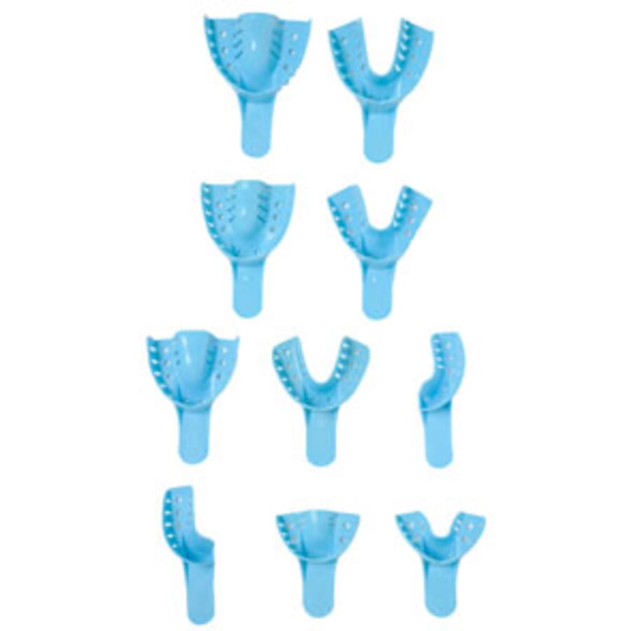 Large Medium Small Plastic Dental Impression Trays 12 pk Multi Sizes