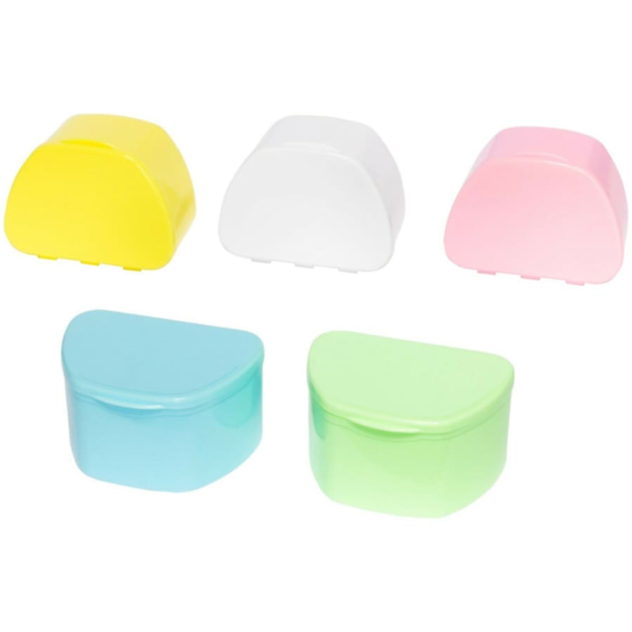 Denture Case 3.7" x 2.9" x 2.2" PK 40 Multiple Colors Available