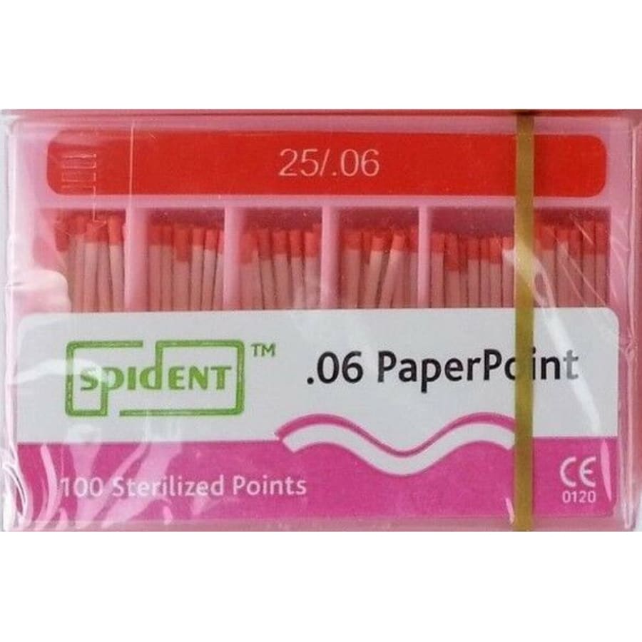 Absorbent Paper Points 0.04 0.06 Taper ISO Std Box 100 Multi Sizes