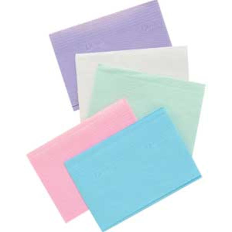 Patient Bibs 13″ x 18″ Plain Rectangle 2-Ply/3-Ply Paper Poly Case 500