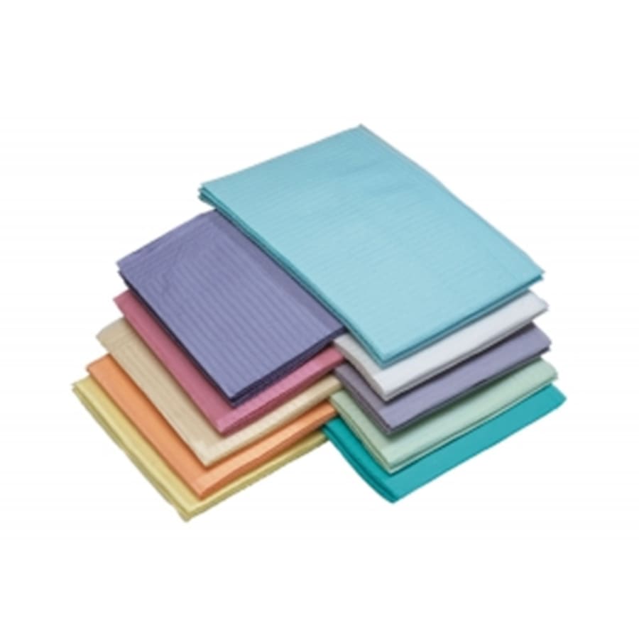Patient Bibs 13″ x 18″ 2 ply Paper/Poly 500 Cs Multiple Colors