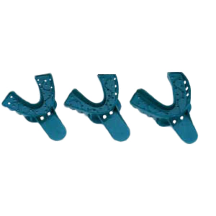 Dental Impression Trays Perforated Plastic Universal Anterior Mult Sz
