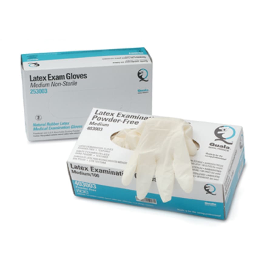 Latex Nitrile Exam Gloves Powder-Free Assorted Sizes Box 100 200