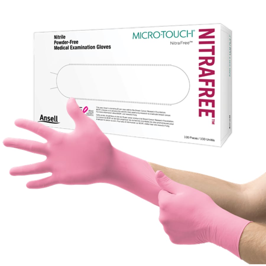 Nitrile Large Powder-Free Exam Gloves Box 100 Multiple Sizes Available